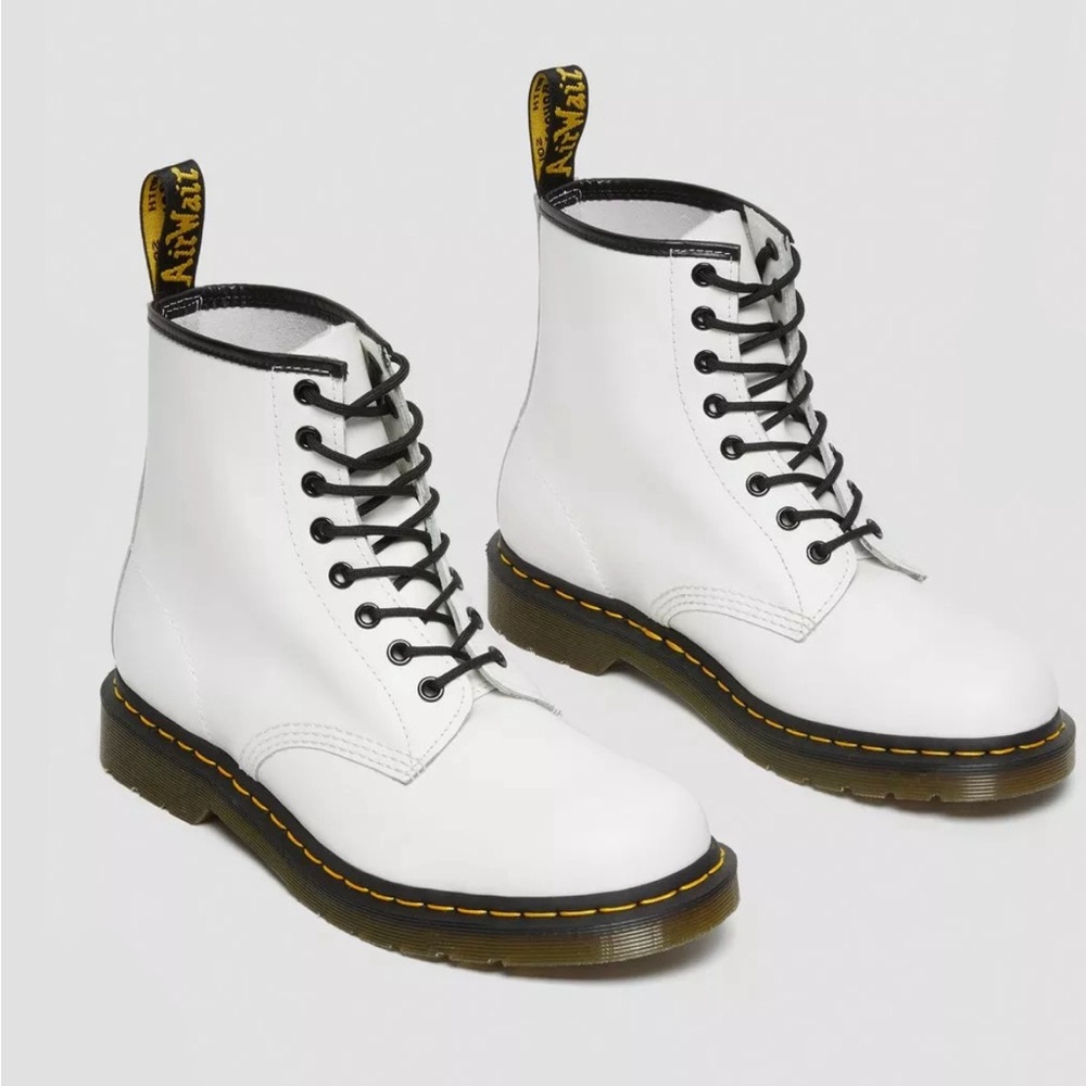 white doc marten boots